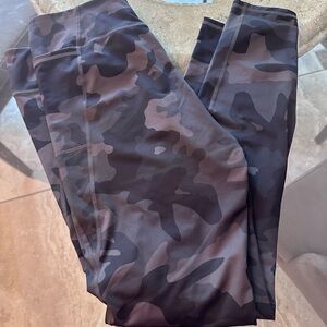 Polo by Ralph Lauren Camouflage Leggings - Black and Gray.